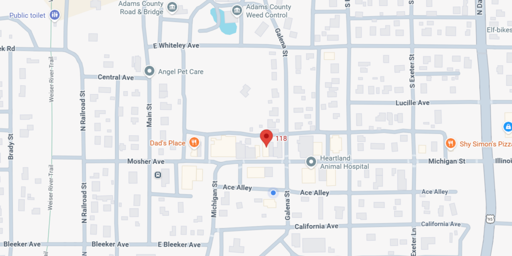 Map area for Council Computers location