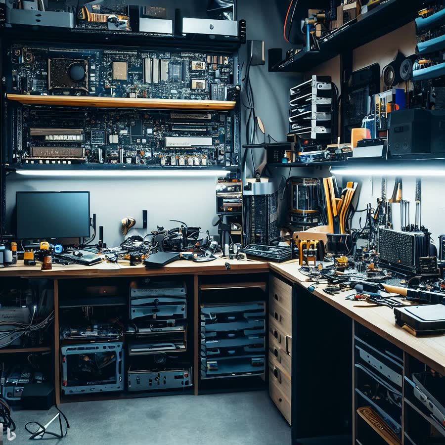 Computer repair workbench